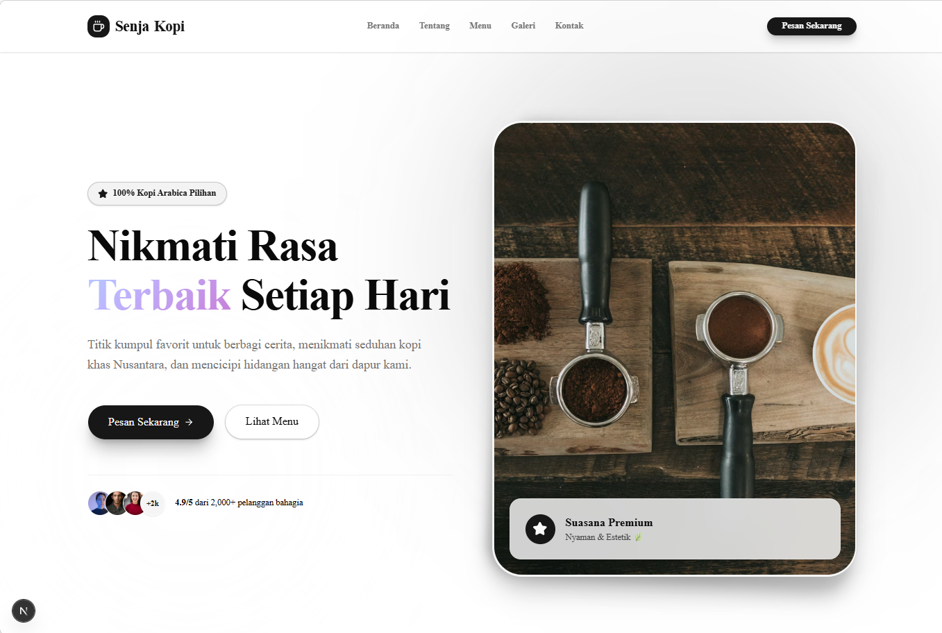 Landing Page Website