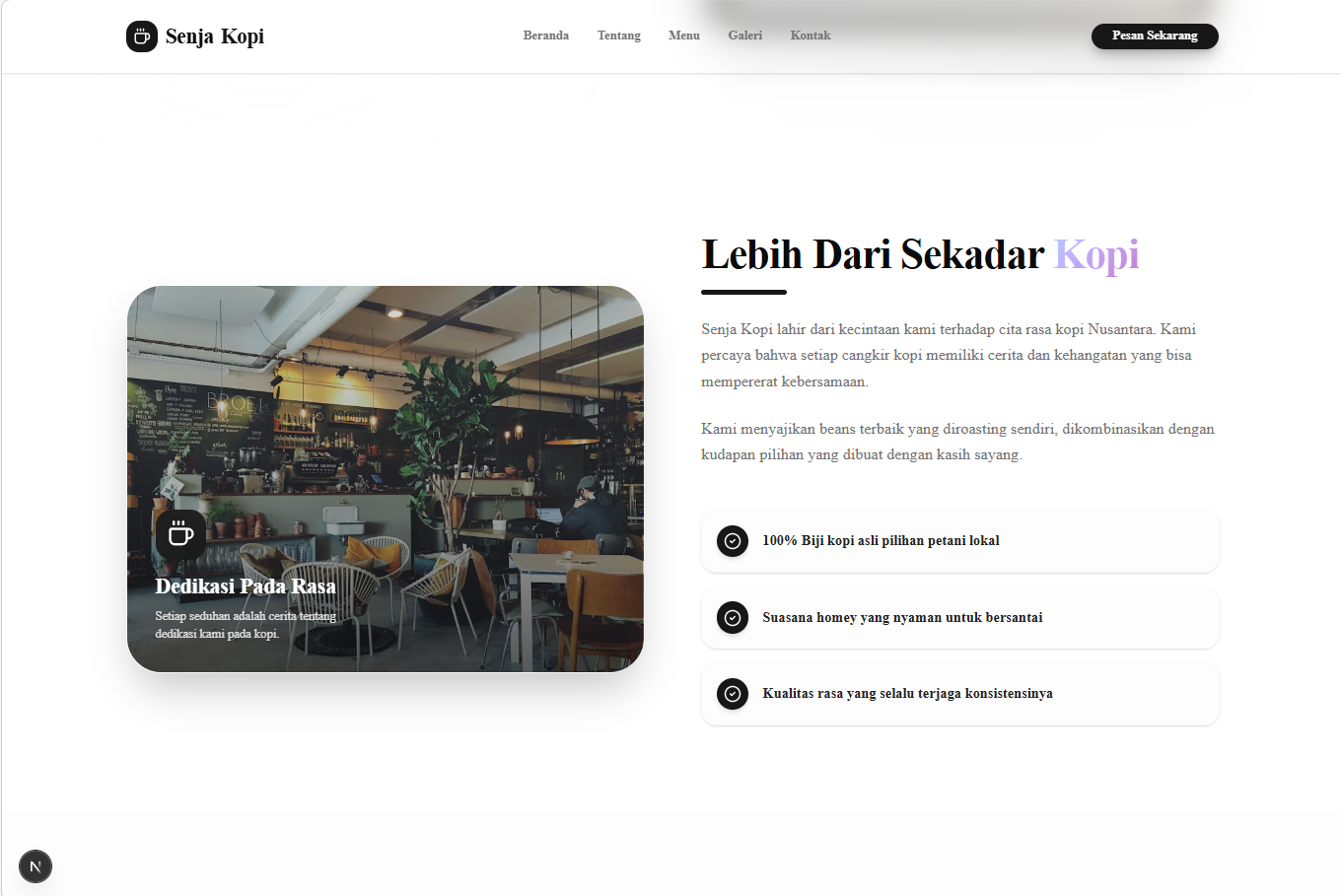 Landing Page Website