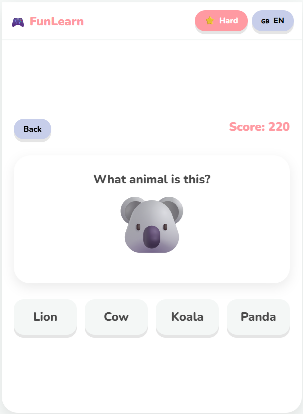 FunLearn Kids: Interactive Educational Web Application