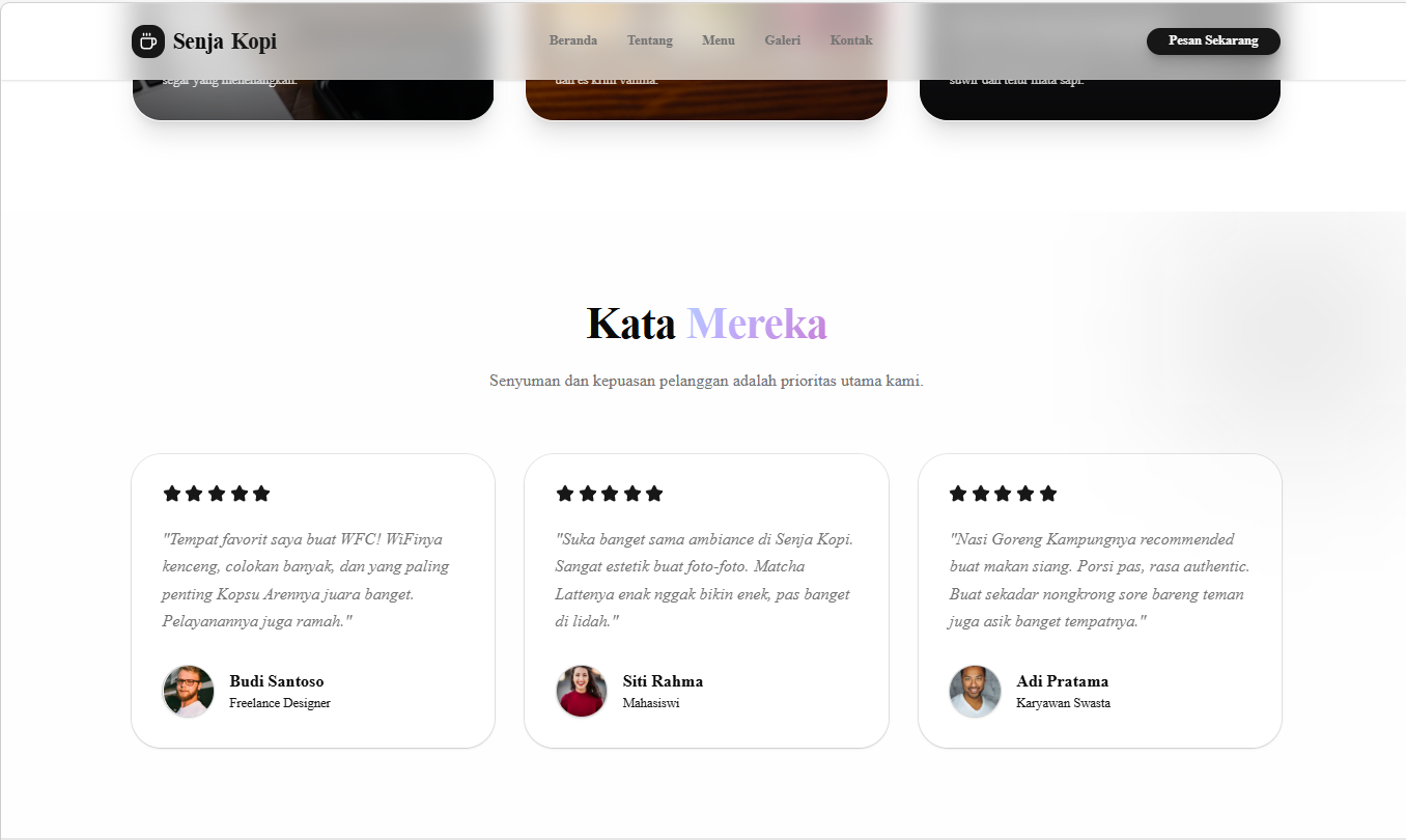 Landing Page Website