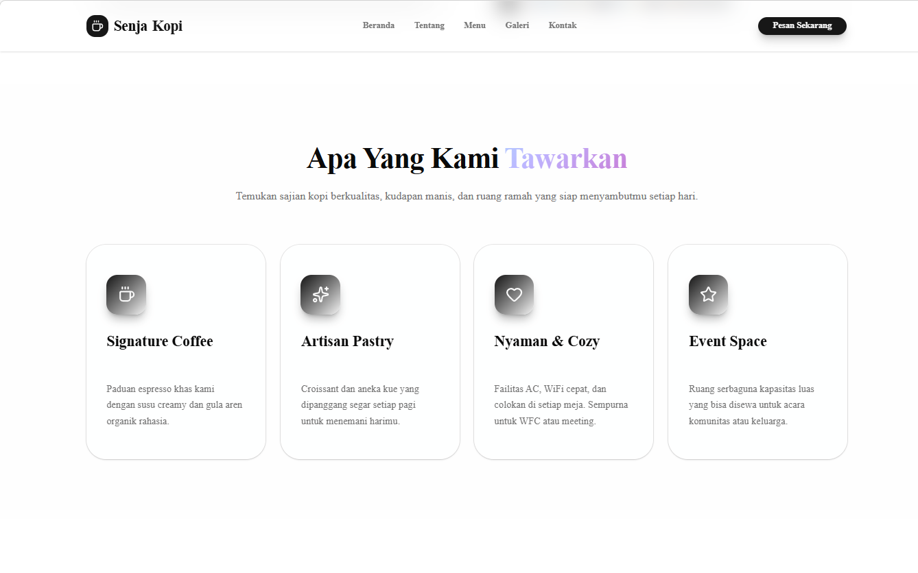 Landing Page Website
